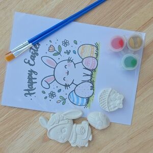 DIY Paint it yourself Easter Bunny Craft Set with Paints